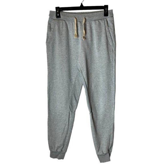 Frame Gray Distressed Organic Pima Cotton Elastic Tie Waist Jogger Pants Size XS - Picture 2 of 13